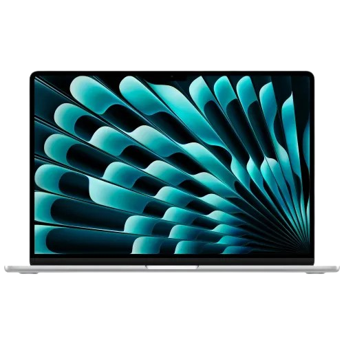 Apple MacBook Air 15-inch M5 silver ultrabook laptop showcasing Liquid Retina display and sleek unibody aluminum design